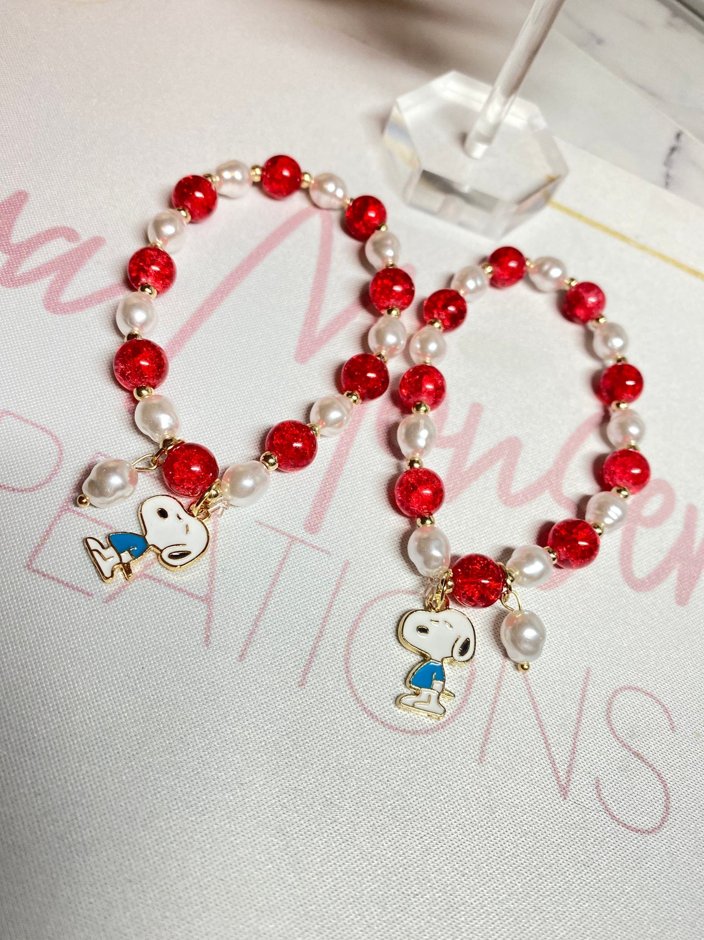 Snoopy Beaded Bracelet