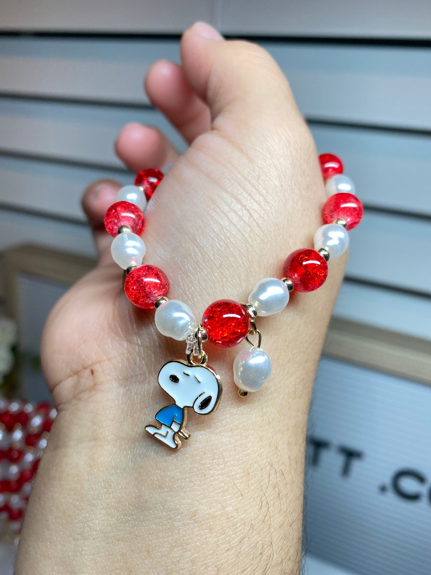 Snoopy Beaded Bracelet