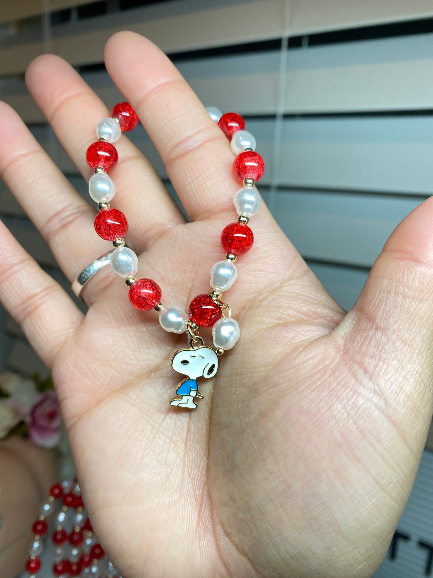 Snoopy Beaded Bracelet