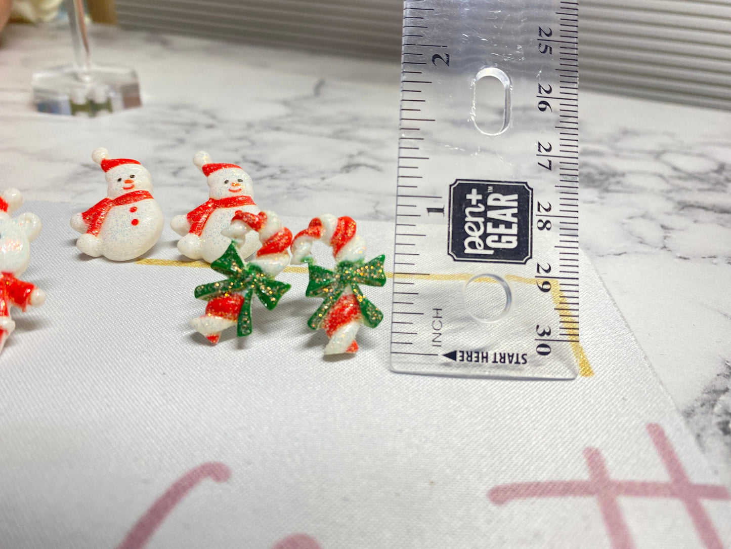 Christmas Earrings, Holiday studs,  Cute Christmas jewelry