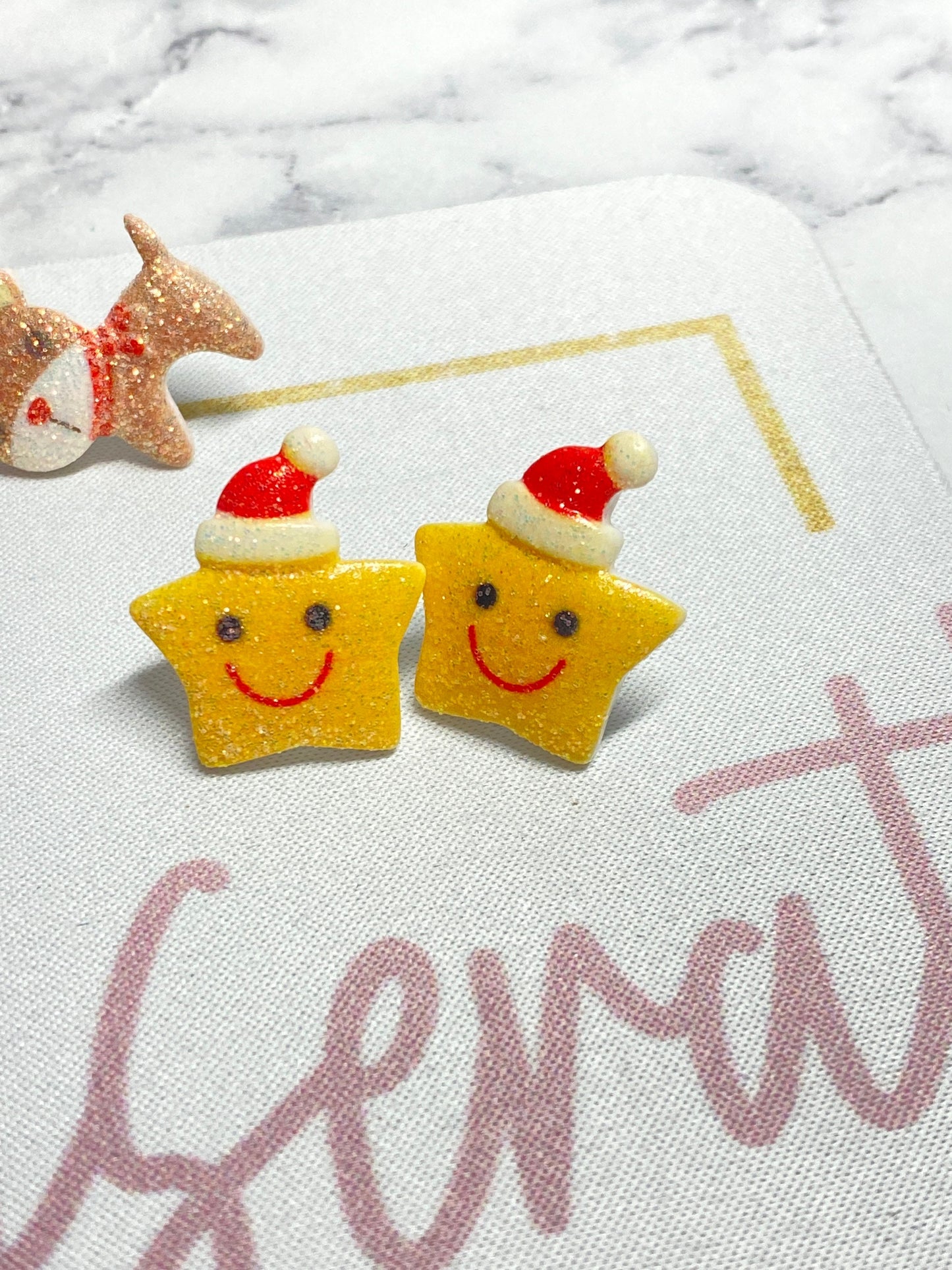 Christmas Earrings, Holiday studs,  Cute Christmas jewelry