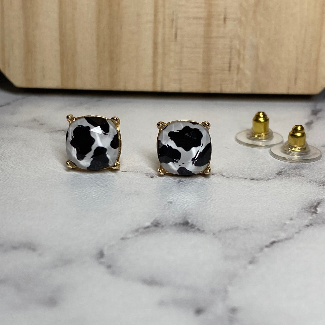 Cow Print Earrings