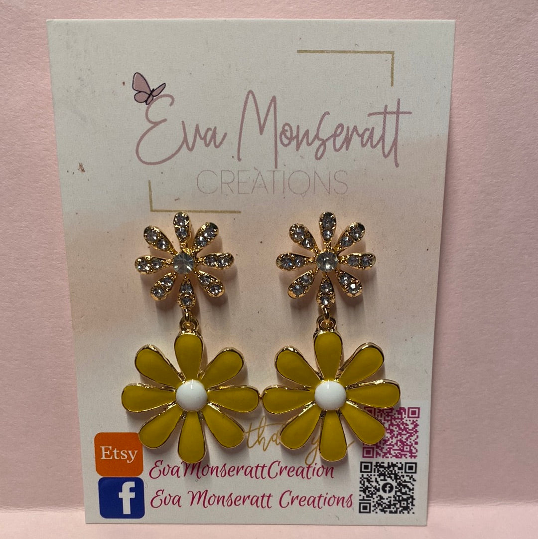 Flower drop Earrings